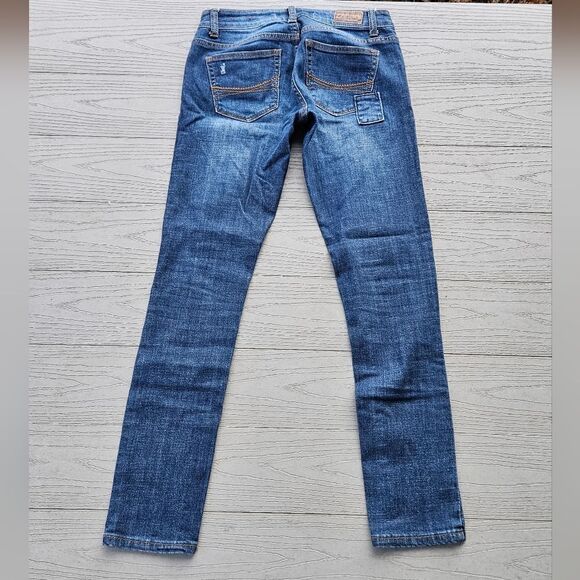 ZANADI vintage patch low rise skinny jeans size 1 - Picture 7 of 14